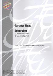 Gardner, Read: Scherzino for flute, oboe, clarinet, horn in F and bassoon, score and parts 