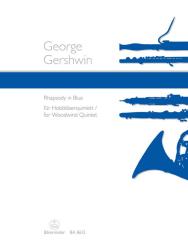 Gershwin, George: Rhapsody in Blue für Flöte, Oboe, Klarinette, Horn und Fagott, Partitur und Stimmen 