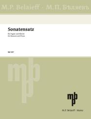 Glinka, Michael Iwanowitsch: Sonatensatz für Fagott und Klavier 