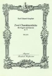 Goepfart, Karl Eduard: 2 Charakterstücke op.31 für Fagott und Klavier 