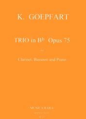 Goepfart, Karl Eduard: Trio B-Dur op.75 für Klarinette, Fagott und Klavier, Stimmen 