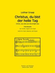 Graap, Lothar: Christus du bist der helle Tag für Violine, Fagott und Orgel, Stimmen 