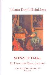 Heinichen, Johann David: Sonate D-Dur für Fagott und Bc 