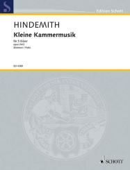 Hindemith, Paul: Kleine Kammermusik op.24,2 für Flöte, Oboe, Klarinette, Horn und Fagott, Stimmen 