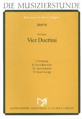 Hudec, Jiri: 4 Duettini  für Oboe (Trompete in C) und Posaune (Fagott), Partitur und Stimmen 