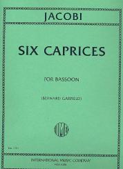 Jacobi, Carl: 6 Caprices for bassoon 