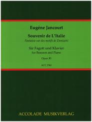 Jancourt, Louis-Marie-Eugène: Souvenir de L'Italie op.30 für Fagott und Klavier 