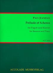 Jeanjean, Paul: Prélude et Scherzo  für Fagott und Klavier 