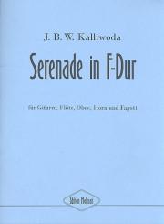 Kalliwoda, Johann Wenzel: Serenade F-Dur für Gitarre, Flöte, Oboe, Horn und Fagott, Partitur und Stimmen 