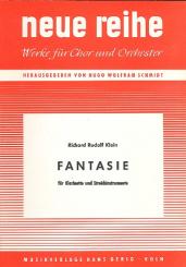 Klein, Richard Rudolf: Fantasie für Klarinette und Streicher, Partitur 