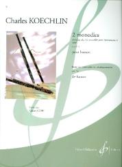 Koechlin, Charles Louis Eugene: 2 monodies op.213 pour basson, Collection Gilbert Audin 