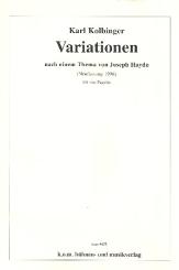 Kolbinger, Karl: Variationen nach Joseph Haydn  für 4 Fagotte, Partitur und Stimmen 