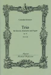 Kreutzer, Conradin: Trio op.43 für Klavier, Klarinette und Fagott, Stimmen 