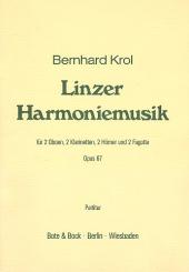Krol, Bernhard: Linzer Harmoniemusik op. 67 für 2 Oboen, 2 Klarinetten, 2 Hörner und 2 Fagotte, Partitur 