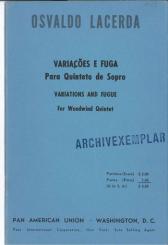 Lacerda, Osvaldo: Variacoes e fuga for flute, oboe, clarinet, horn in F and bassoon 
