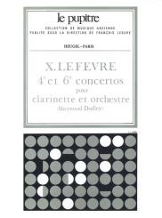 Lefèvre, Jean Xavier: Concertos nos.4 et 6 pour orchestre et clarinette, partition 