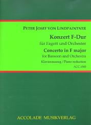 Lindpaintner, Peter Joseph: Konzert F-Dur für Fagott und Orchester für Fagott und Klavier 