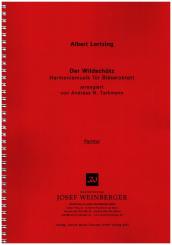 Lortzing, Albert: Der Wildschütz für Flöte, 2 Oboen, 2 Klarinetten, 2 Hörner, 2 Fagotte, Partitur 