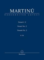 Martinu, Bohuslav: Nonett Nr.2 H374 für Flöte, Oboe, Klarinette, Horn, Fagott, Violine, Viola, Violoncello und Kontrabass, Studienpartitur 