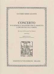 Mercadante, Saverio: Konzert B-Dur für Klarinette und Kammerorchester, Partitur 