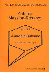 Messina-Rosaryo, Antonio: Armonia sublime op.417 für Fagott und Trompete, Spielpartitur 