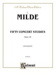 Milde, Ludwig: 50 Concert Studies op.26 for bassoon 