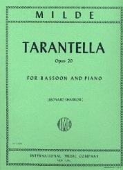 Milde, Ludwig: Tarantella op.20 for bassoon and piano 