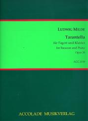 Milde, Ludwig: Tarantella op.20 für Fagott und Klavier 