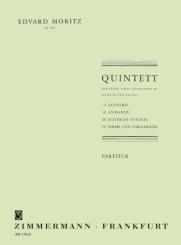Moritz, Edvard: Quintett op.169 für Flöte, Oboe, Klarinette, Horn und Fagott, Partitur und Stimmen 