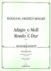 Mozart, Wolfgang Amadeus: ADAGIO C-MOLL UND RONDO C-DUR FUER FL, OB, KLAR, HRN, FAGOTT,  PART. UND STIMMEN 