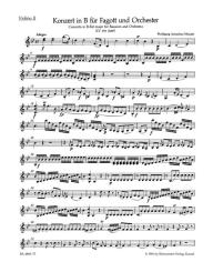 Mozart, Wolfgang Amadeus: Konzert B-Dur KV191 für Fagott und Orchester, Violine 2 
