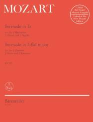 Mozart, Wolfgang Amadeus: Serenade Es-Dur KV375 à 6 für 2 Klarinetten, 2 Hörner, 3 Fagotte, Stimmen 