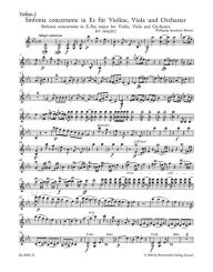 Mozart, Wolfgang Amadeus: Sinfonia concertante Es-Dur KV364 für Violine, Viola und Orchester, Violine 1 