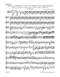 Mozart, Wolfgang Amadeus: Sinfonia concertante Es-Dur KV364 für Violine, Viola und Orchester, Violine 2 