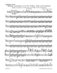 Mozart, Wolfgang Amadeus: Sinfonia concertante Es-Dur KV364 für Violine, Viola und Orchester, Cello / Baß 