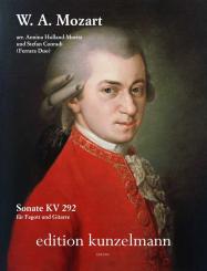 Mozart, Wolfgang Amadeus: Sonate B-Dur KV292 für Fagott und Gitarre, Partitur und Stimmen 