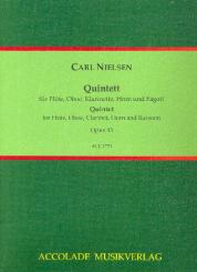 Nielsen, Carl: Quintett op.43 für Flöte, Oboe, Klarinette, Horn und Fagott, Partitur und Stimmen 