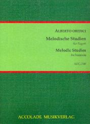 Orefici, Alberto: Melodische Studien für Fagott 