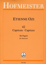 Ozi, Etienne: 42 Capricen  für Fagott solo 