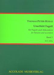 Peter-Horas, Thomas: Unerhört Fagott Band 1  für Akkordeon und Fagott, Partitur und Stimme 