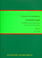 Peter-Horas, Thomas: Unerhört Fagott Band 2 für Akkordeon und Fagott, Partitur und Stimme 