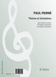 Pierné, Paul: Thème et Variations pour basson et piano 