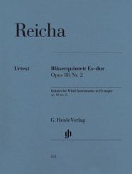 Reicha, Anton (Antoine) Joseph: Quintett Es-Dur Nr.2 op.88 für Flöte, für Flöte, Oboe, Klarinette, Horn in Es und Fagott, Stimmen 