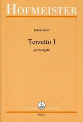Rossi, Isidoro: Terzett Nr.1 für 3 Fagotte, Partitur und Stimmen 