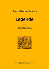 Sanders, Bernard Wayne: Legende für Fagott, Pauken und Streichorchester für Fagott und Klavier 