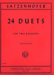 Satzenhofer, Julius: 24 Duets for 2 bassoons 