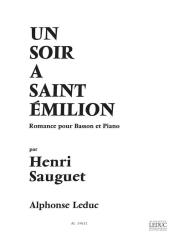 Sauguet, Henri: Un soir a saint emilion romance pour basson et piano 