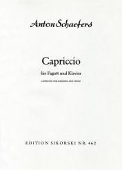 Schäfers, Anton: Capriccio für Fagott und Klavier  