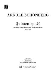 Schönberg, Arnold: Quintett op.26 für Flöte, Oboe, Klarinette, Horn und Fagott, Stimmen 