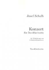 Schelb, Josef: Konzert für Bassklarinette und 10 Instrumente, Baßklarinette 